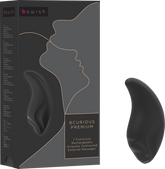 B Swish Bcurious Premium 7 Function Clitoral Stimulator Noir Clit Ticklers and Pulsators